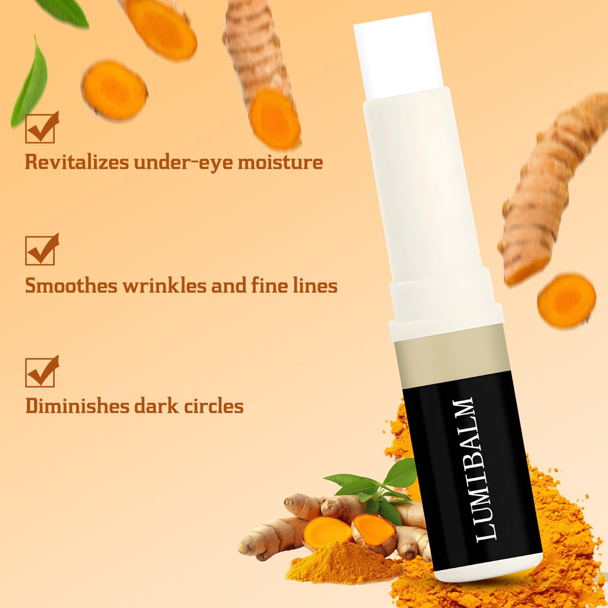 Baysea lumibalm stick open showing the balm tip for quick application