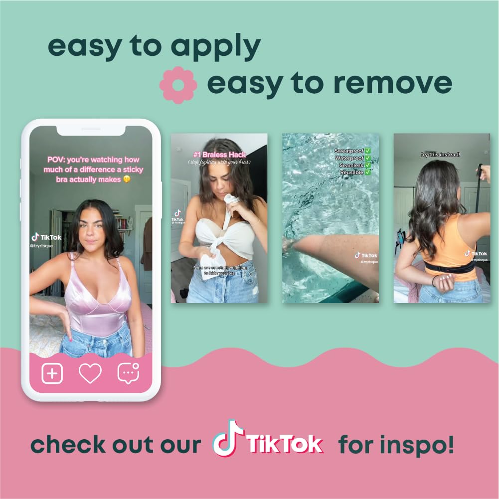 Bayside pad applied to décolleté demonstrating discreet wear and comfort benefit