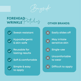 bayside patches on bedside table suggesting nightly non-invasive skincare