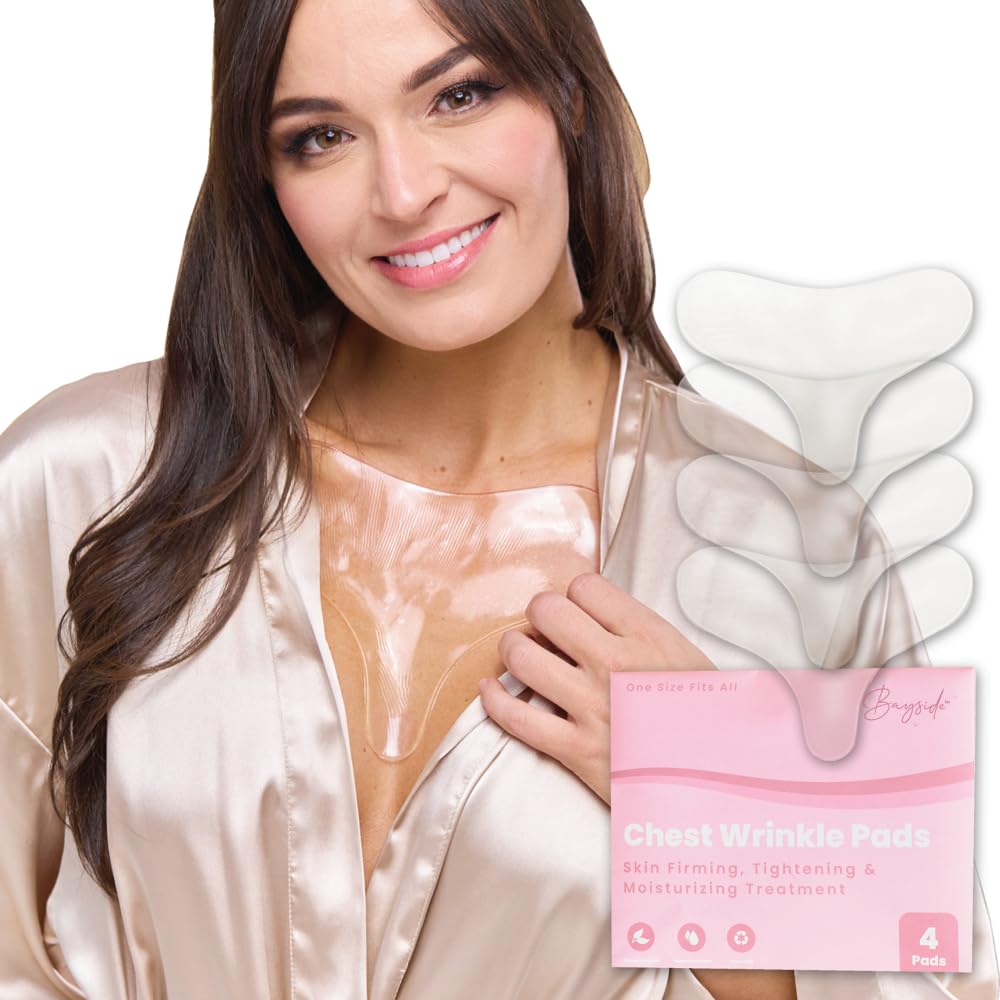 Bayside front packaging showing four chest wrinkle pads and branding benefit