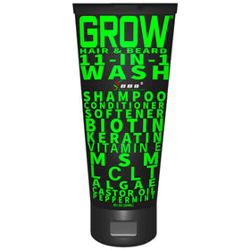 BBS BEST BEARD STUFF front bottle showing label and benefits for grooming