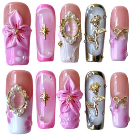 BByogooz front packaging showing mist pink nude set and included nails