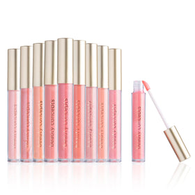 B.C BEAUTY CONCEPTS boxed set showing ten pink glosses and gift-ready packaging for easy giving