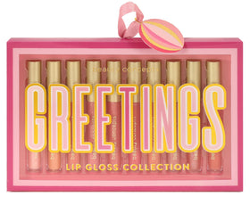 B.C BEAUTY CONCEPTS glosses peeking from a purse illustrating quick on-the-go touch-up convenience