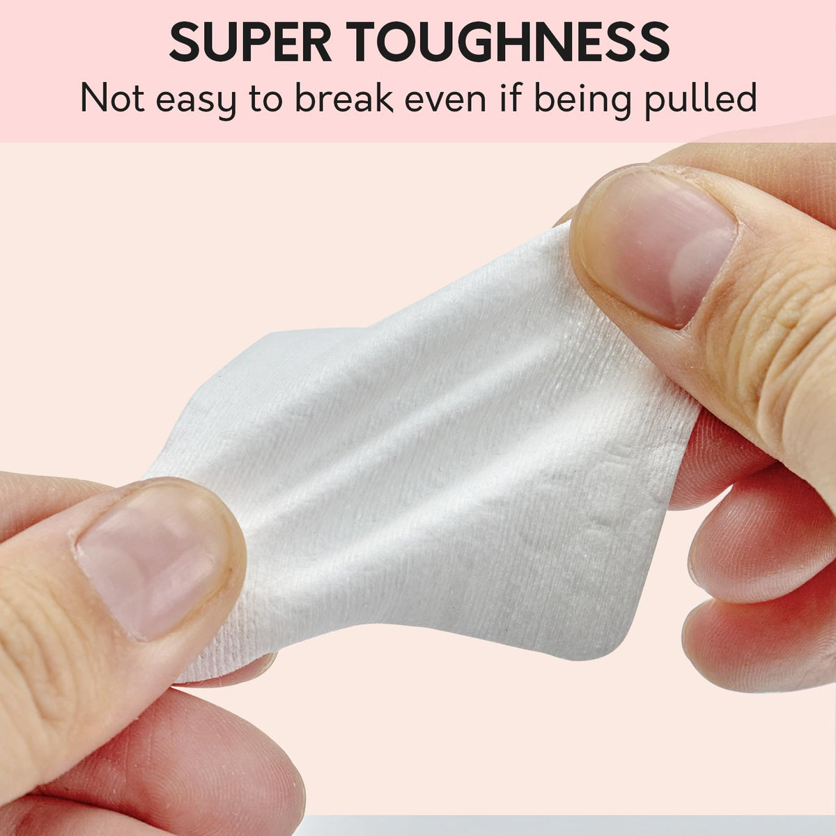 Bcowos pad soaked with remover demonstrating strong absorption benefit