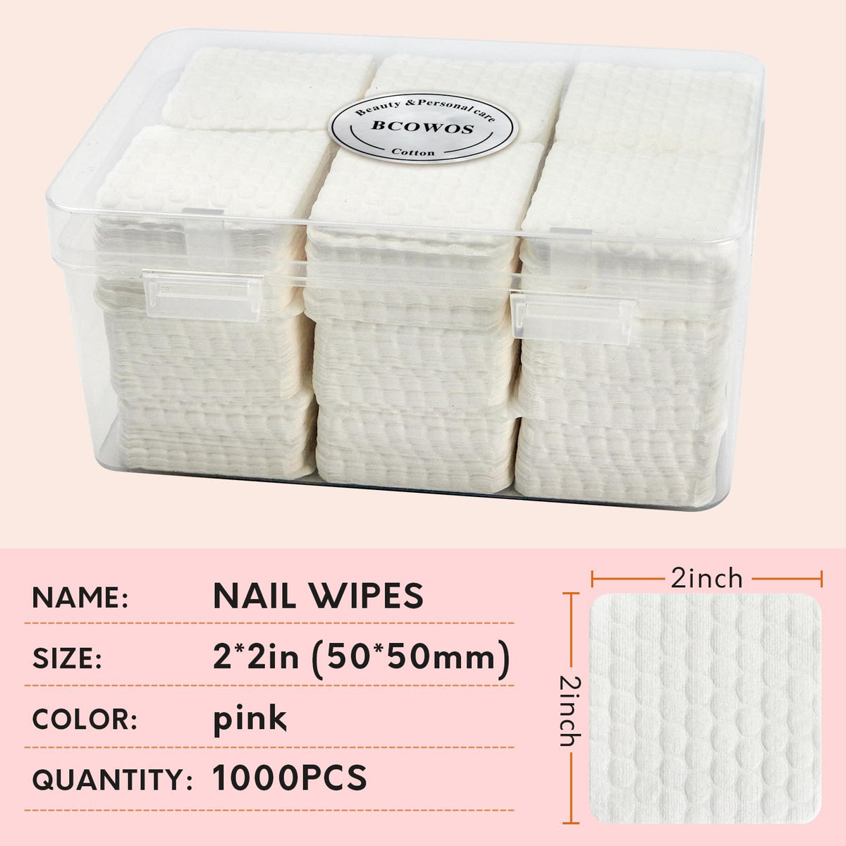 Bcowos open plastic case protecting pads from moisture and dirt