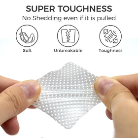Bcowos single pad next to coin to show scale and thin, soft fabric