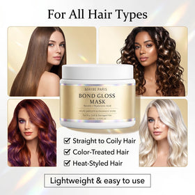 BCYXLR hair before and after image showing smoother, shinier-looking results after use