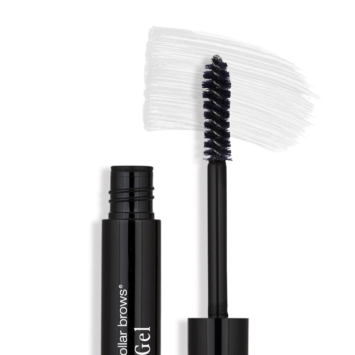 billion dollar brows front packaging showing clear gel and branding for easy identification