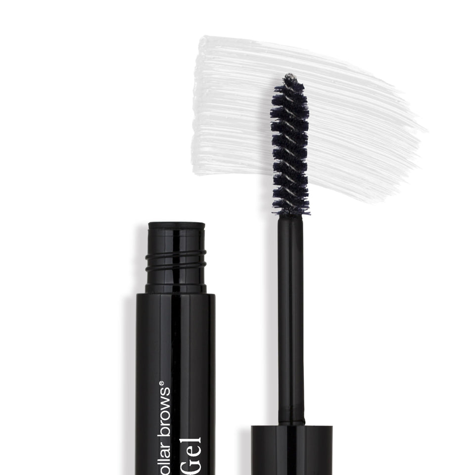 billion dollar brows front packaging showing clear gel and branding for easy identification