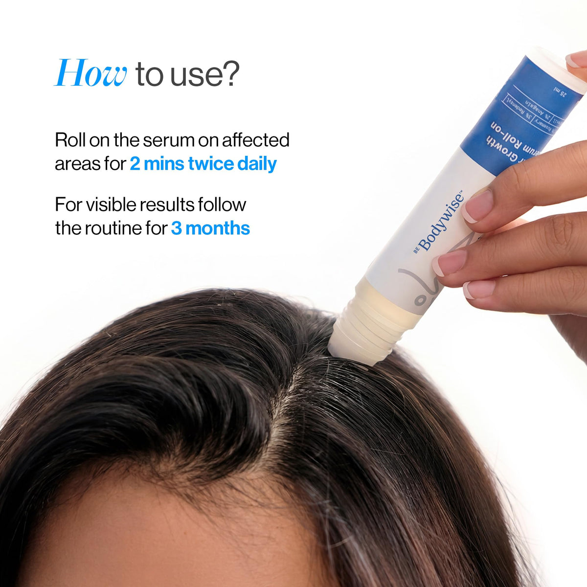 Be Bodywise label close-up listing actives and clean-formula benefits for informed buyers