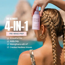 Beachwaver foam pumped into palm demonstrating easy, even application benefit