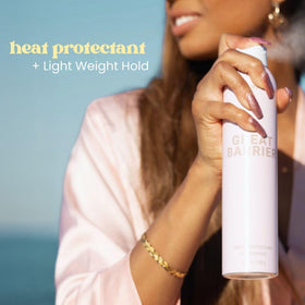 Beachwaver in beach bag lifestyle scene suggesting tropical scent benefit