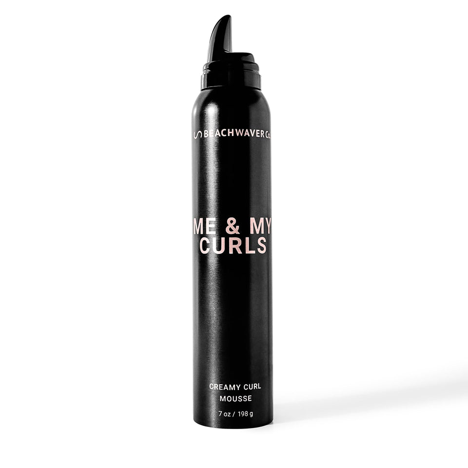 Beachwaver front bottle showing product and easy use benefit