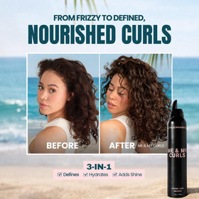 Beachwaver applied to damp hair demonstrating styling ease benefit