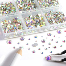 BEADSLAND close-up of crystal AB facets highlighting bright reflective shine and clarity