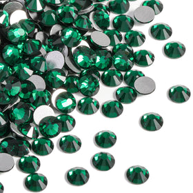 BEADSLAND emerald flatback pack front showing large quantity and label, ideal for bulk projects