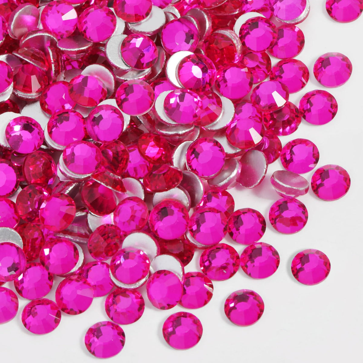 BEADSLAND close-up of flatback facets highlighting reflective sparkle