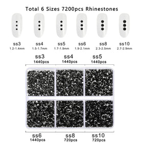 BEADSLAND array of six sizes laid out to show scale and selection benefit