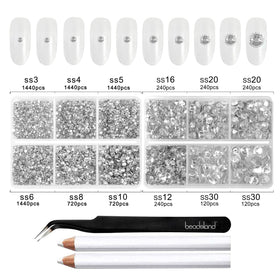 BEADSLAND wax pencil and tweezer set demonstrating precise placement advantage