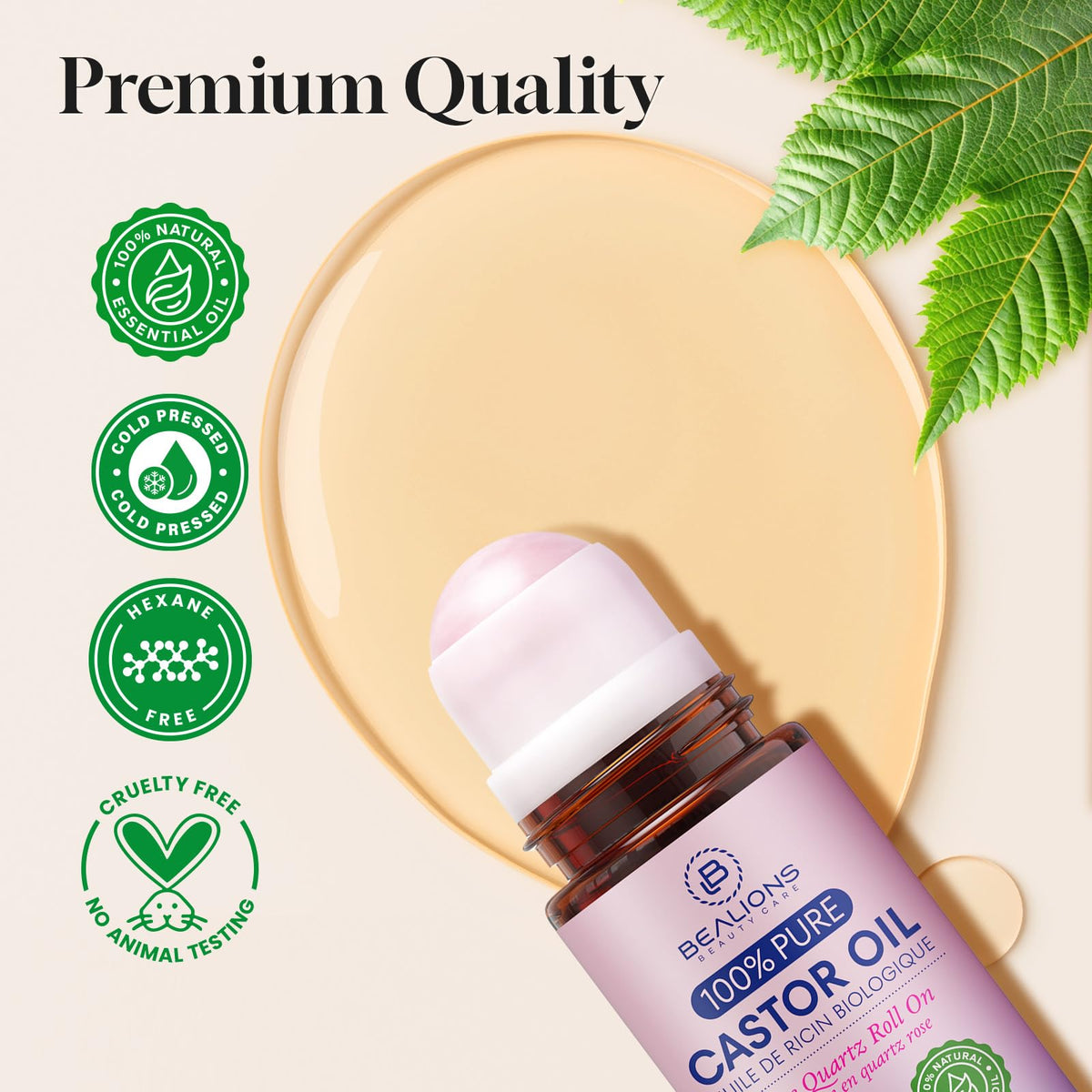 Bealions roll-on applied under eye demonstrating targeted, mess-free application for soothing feel