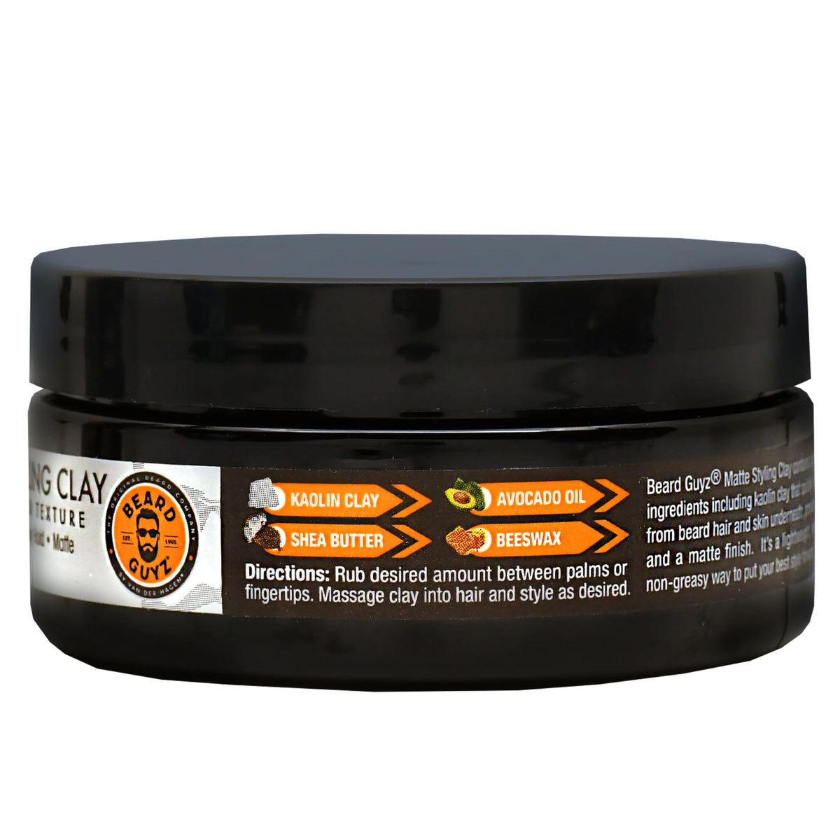 Applying Beard Guyz clay with fingers for easy warm-up and even distribution
