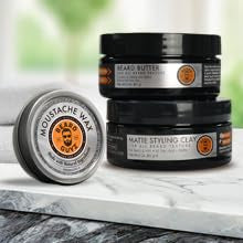 3 oz Beard Guyz jar beside a ruler showing portable travel-friendly size