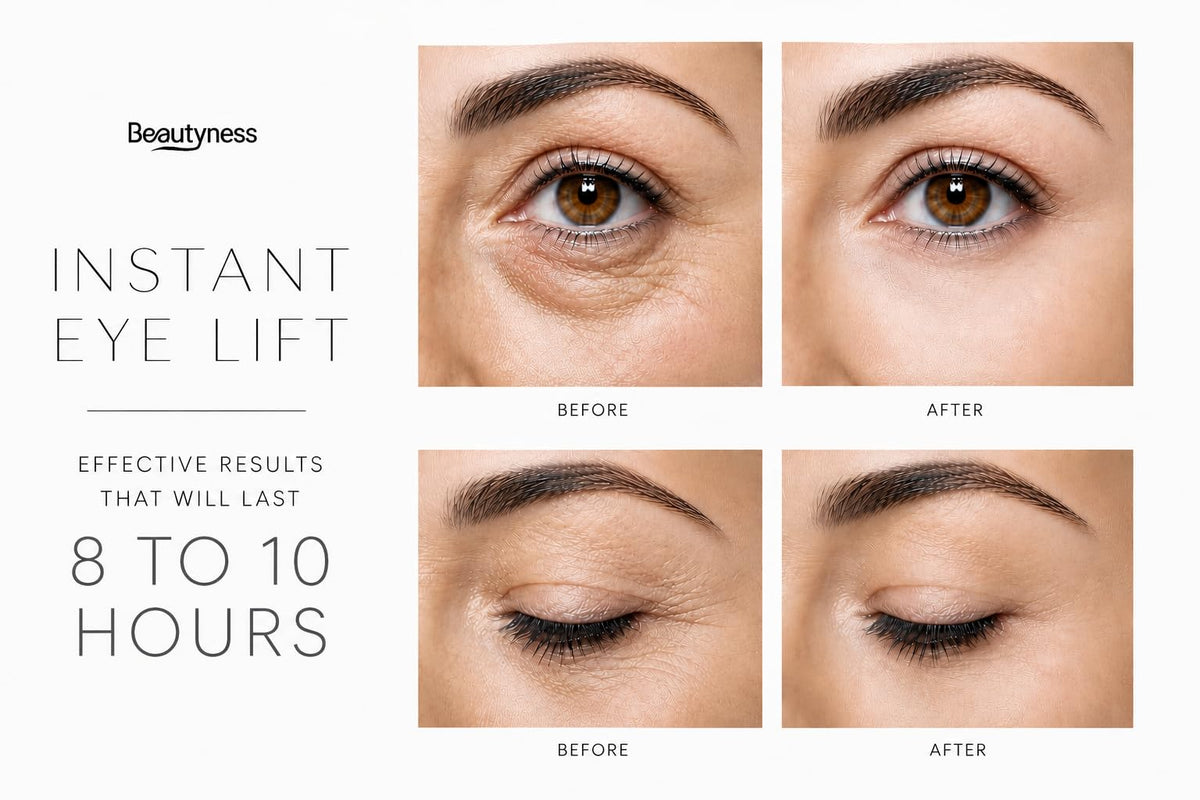 beatool application demo under-eye patting for instant lift