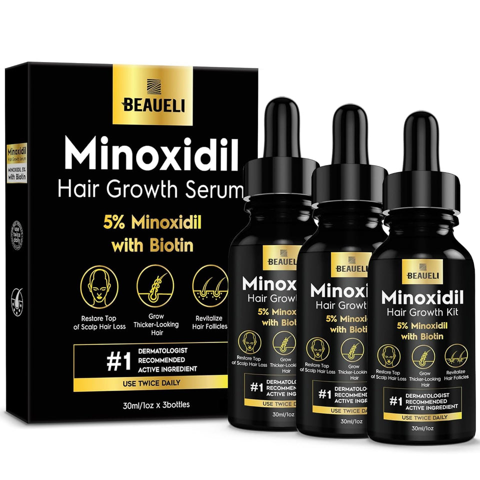 beaueli front packaging trio showing 3×30ml for consistent treatment