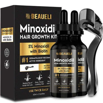 beaueli front packaging showing the two 60ml bottles and benefits