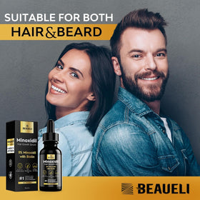 beaueli label with ingredients and biotin called out for strength