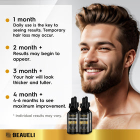 beaueli bottle held in hand to show 2 fl oz size and travel-friendly benefit