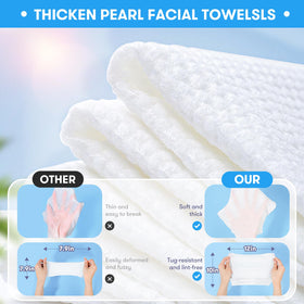 Beauntangly towel held in hand to show XL 10x12 size and coverage benefit