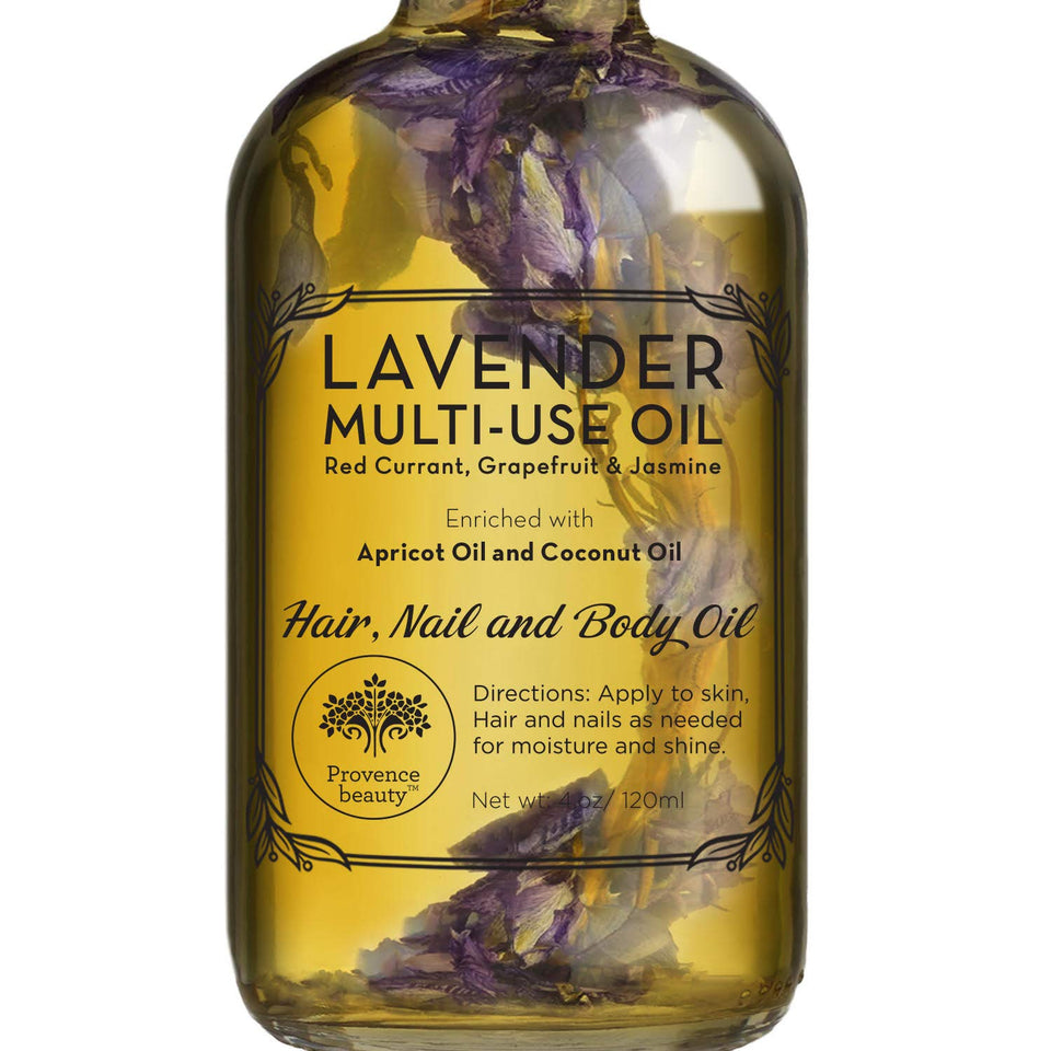 BEAUTE DE PROVENCE front bottle view showing label and lavender scent benefit