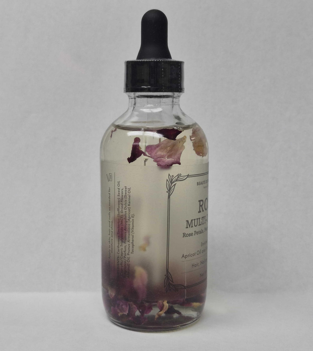 BEAUTE DE PROVENCE beside a ruler showing 4 fl oz scale for size reference