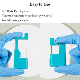 Beautidots automatic piercing guns close-up highlighting ergonomic design and quick action