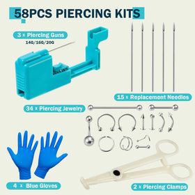 Beautidots disposable hollow needles detail showing safe single-use tips for easier jewelry insertion