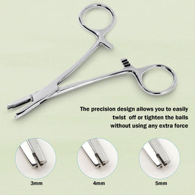 Beautidots tool placed beside 3mm, 4mm, 5mm balls to show size range and accurate fit