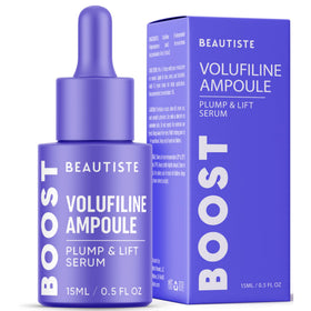 Beautiste BOOST front bottle showing sleek ampoule packaging and immediate confidence