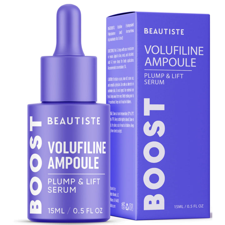 Beautiste BOOST front bottle showing sleek ampoule packaging and immediate confidence