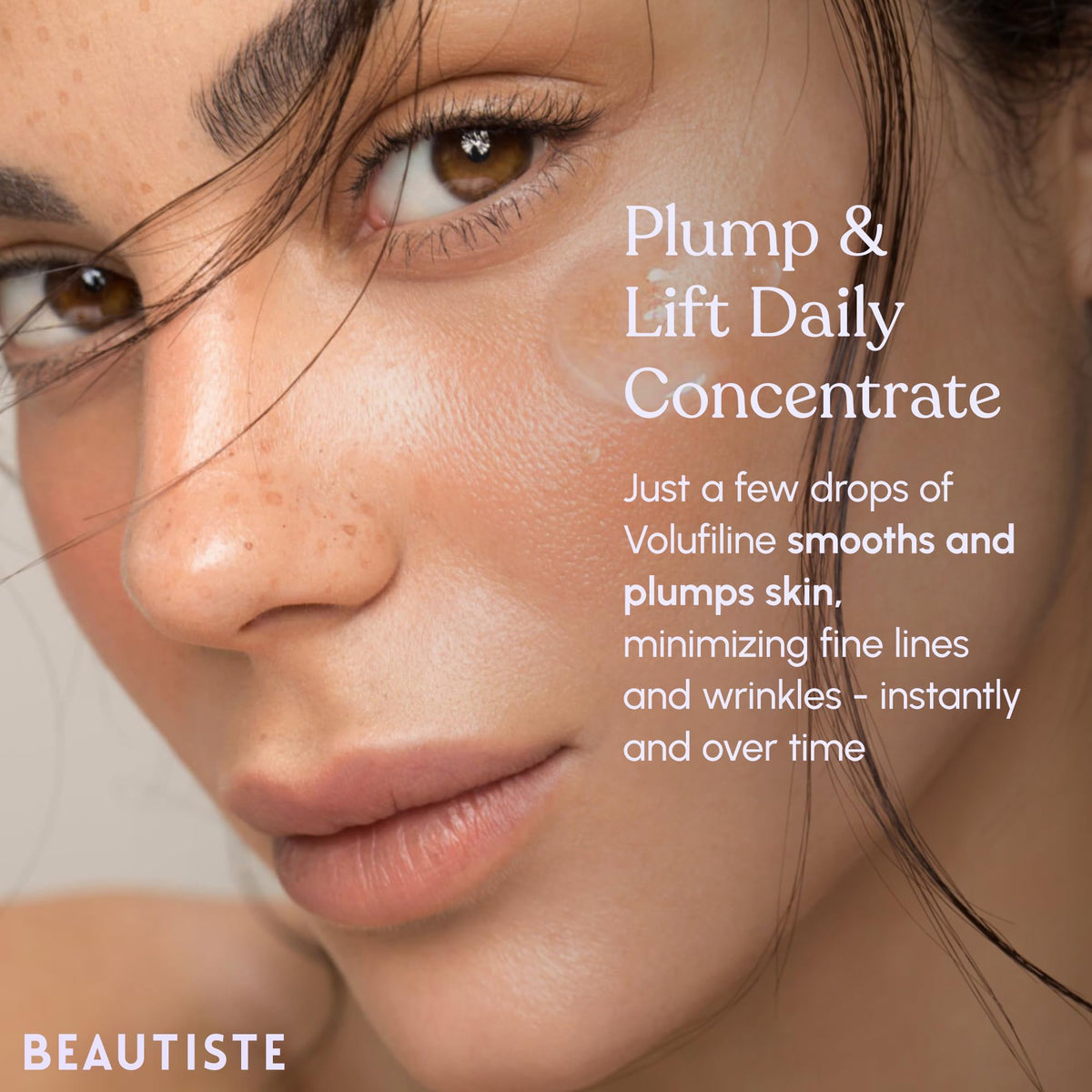 Beautiste BOOST used on neck and décolleté to improve firmness and appearance