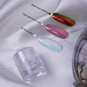 BEAUTNICE mirror chrome effect on gel nails for high-reflective shine benefit