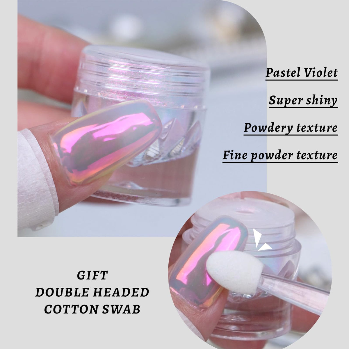 BEAUTNICE before and after nails demonstrating mirror effect benefit dramatic transformation