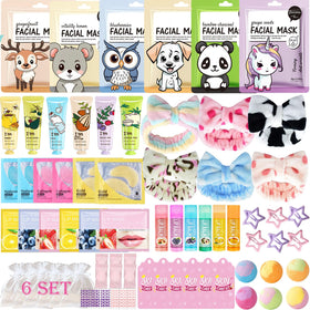 Beauty Bar front packaging showing full 72-piece spa kit and contents