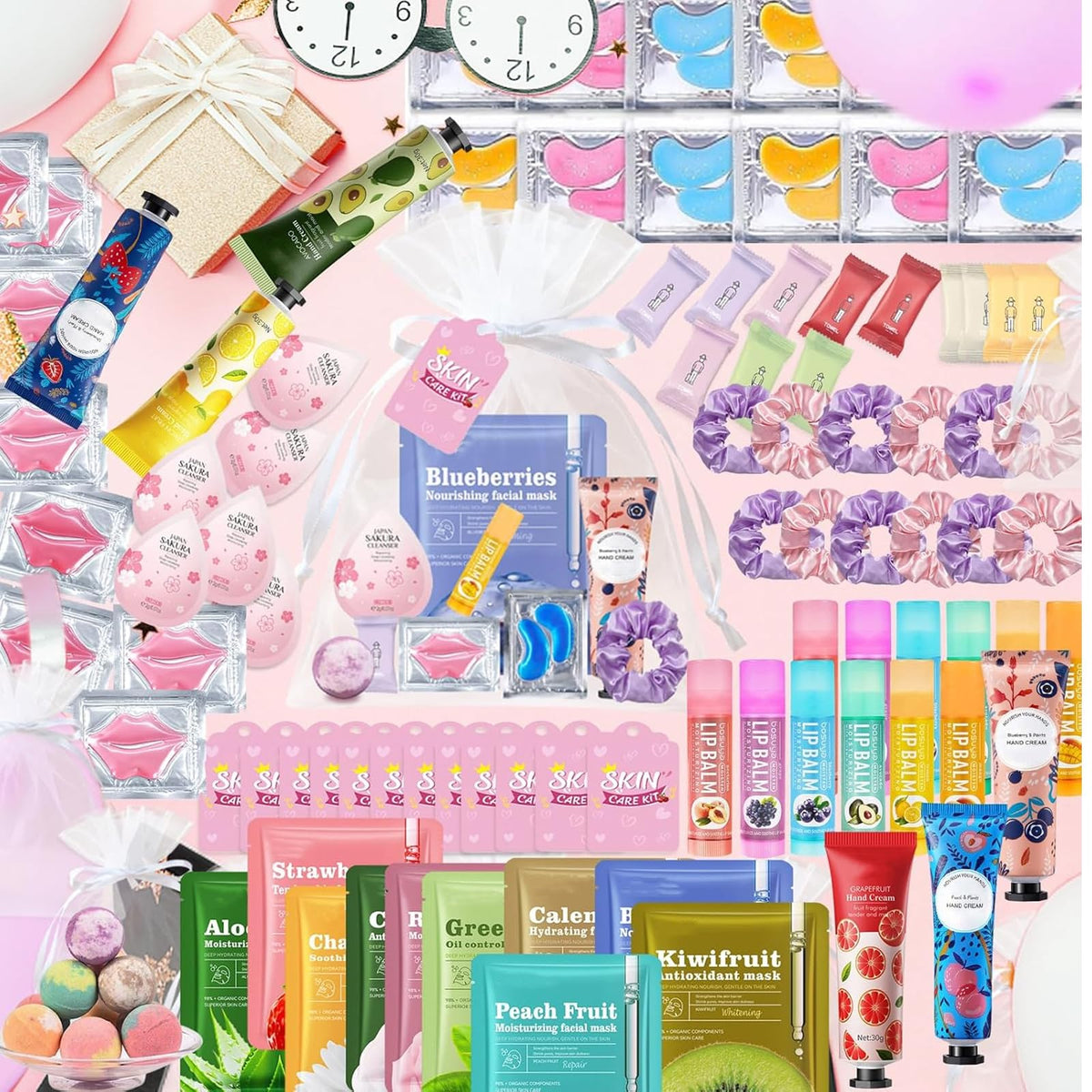 Beauty Bar spa party lifestyle scene with friends using items for a relaxing experience