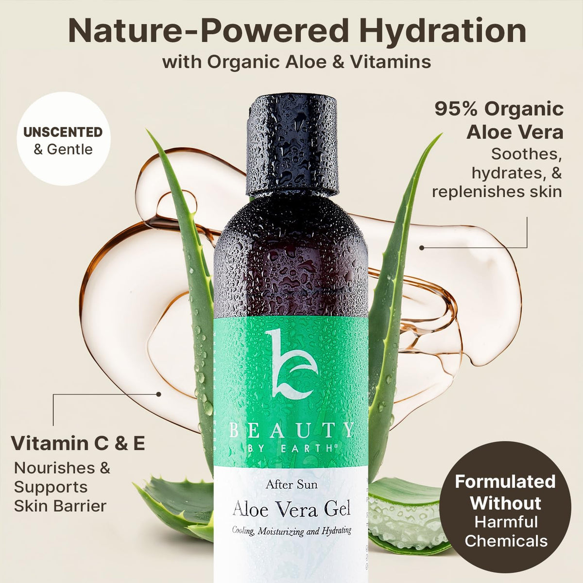 Beauty by Earth used as hair mask adding hydration and reducing frizz