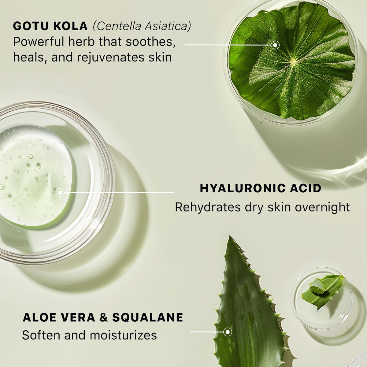 Beauty by Earth applying cream to cheek demonstrating quick absorption and visible softness benefit