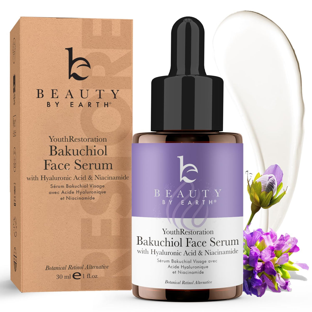 Beauty by Earth front bottle view showing clean packaging and natural promise
