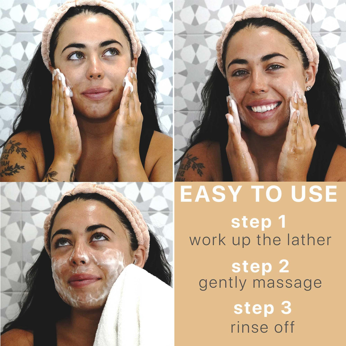 Beauty by Earth bar held in hand showing real size and easy travel benefit