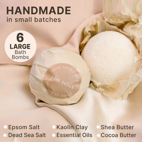 Beauty by Earth bath bomb fizzing in bathtub showing relaxing, fragrant soak